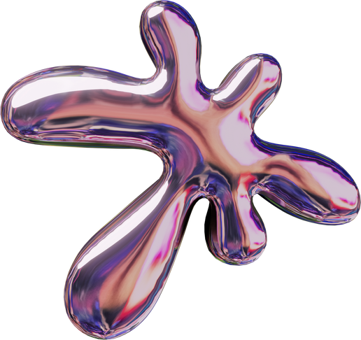 Pressed Molten Metallic Asterisk